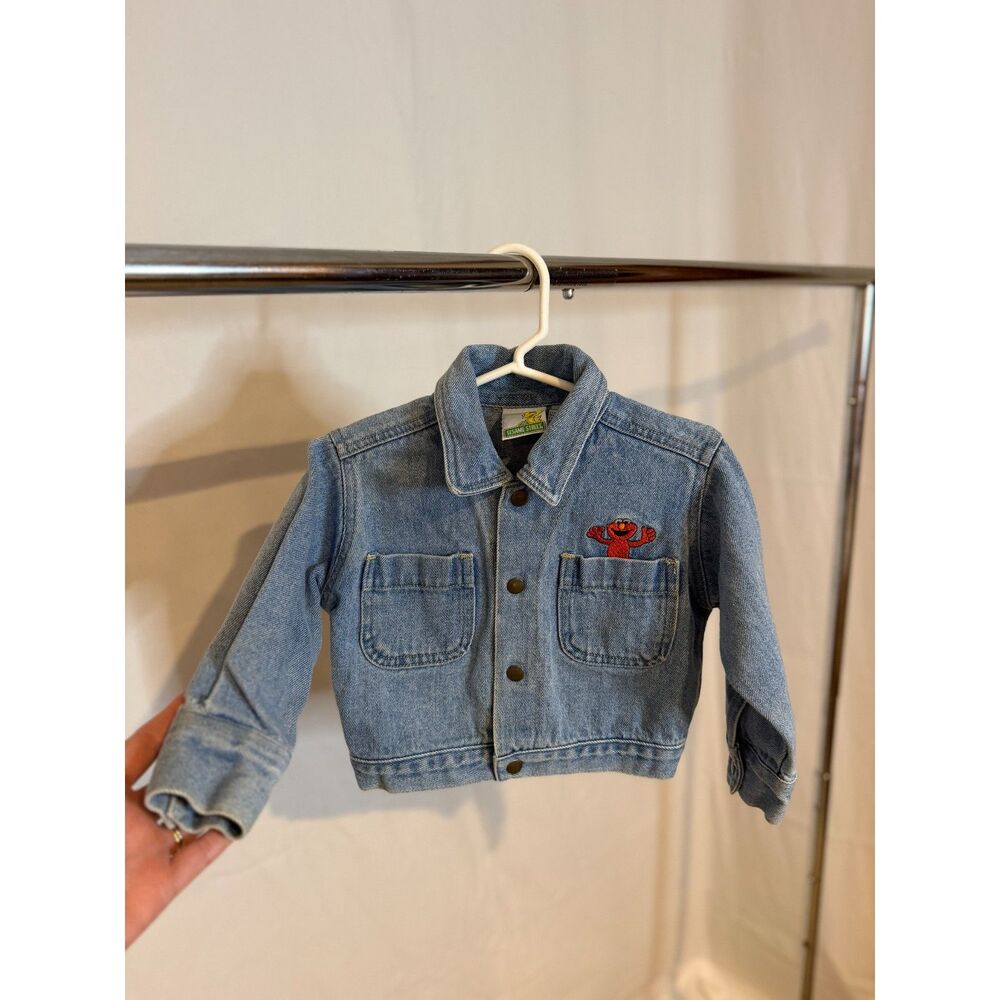 Vintage Sesame Street Denim Jacket Size 2T